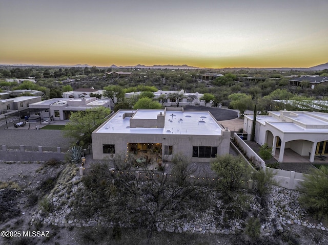 2460 N Cavalry Trl, Tucson, AZ 85749 - view of aerial view at dusk