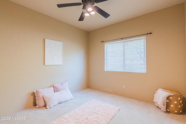 6805 W Tombstone Way, Tucson, AZ 85743 - bedroom with carpet flooring and a ceiling fan