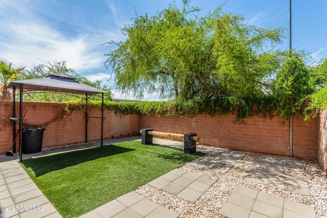 318 N Hasman Dr, Tucson, AZ 85745 - view of yard featuring a gazebo and a patio area