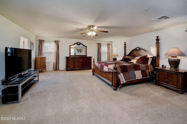 4795 E Silverpuffs Way, Tucson, AZ 85756 - bedroom featuring light carpet and ceiling fan