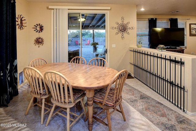 4795 E Silverpuffs Way, Tucson, AZ 85756 - dining area featuring tile patterned floors and recessed lighting