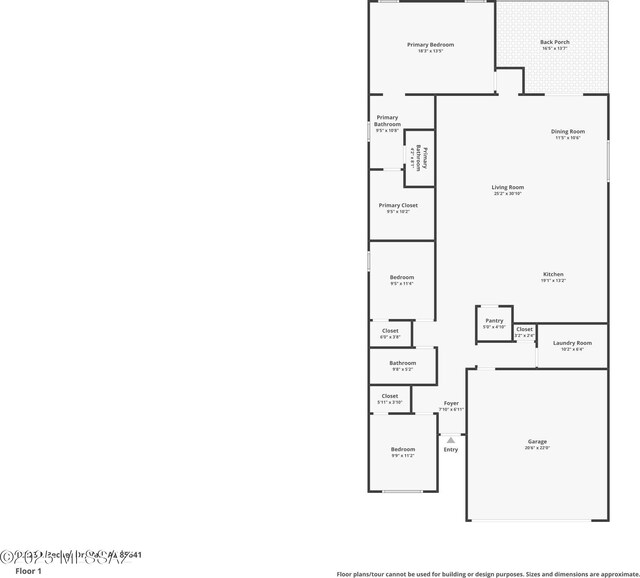 12223 E Becker Dr, Vail, AZ 85641 - home floor plan