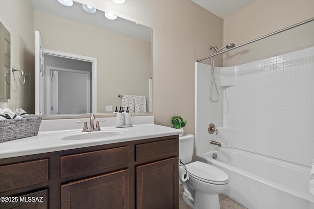 12223 E Becker Dr, Vail, AZ 85641 - full bathroom with toilet, vanity, and washtub / shower combination