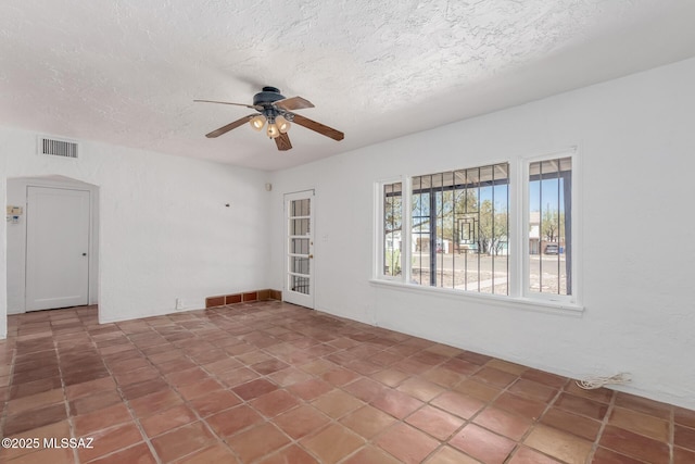 1026 E Mitchell St, Tucson, AZ 85719 - unfurnished room with ceiling fan and a textured ceiling