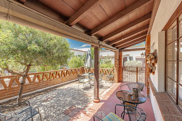 303 S Paseo Cerro Unit A, Green Valley, AZ 85614 - view of patio / terrace with outdoor dining area