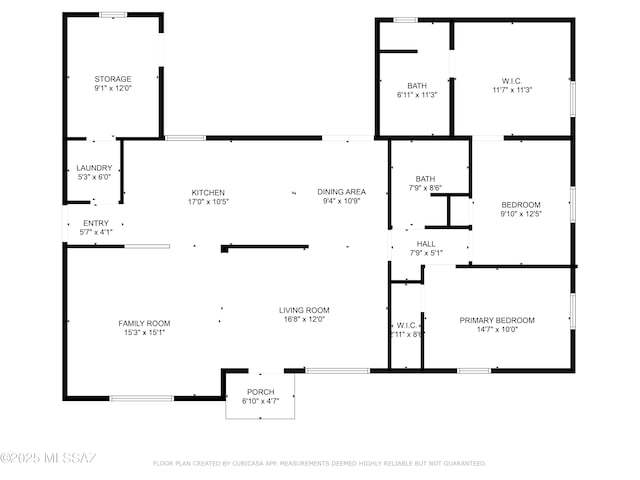 5762 E Helen St, Tucson, AZ 85712 - home floor plan