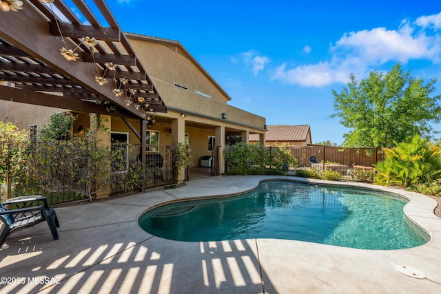 17213 S Mesa Shadows Dr, Vail, AZ 85641 - view of pool featuring a pergola and a patio area