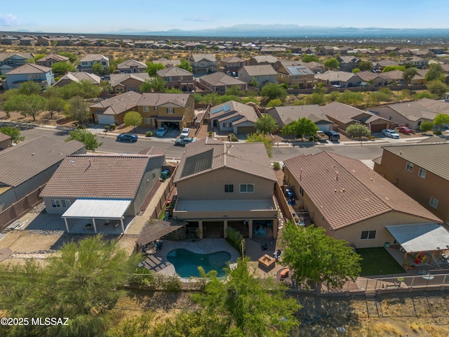 17213 S Mesa Shadows Dr, Vail, AZ 85641 - aerial view of residential area with a pool