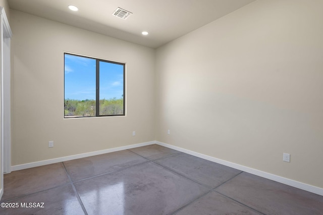 976 W Las Lomitas Rd, Tucson, AZ 85704 - unfurnished room with concrete floors and recessed lighting