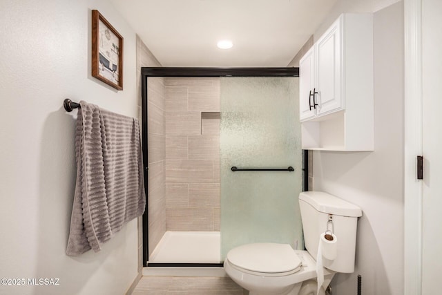 4522 W Vander Bie Pl, Tucson, AZ 85741 - full bathroom featuring a shower stall and toilet