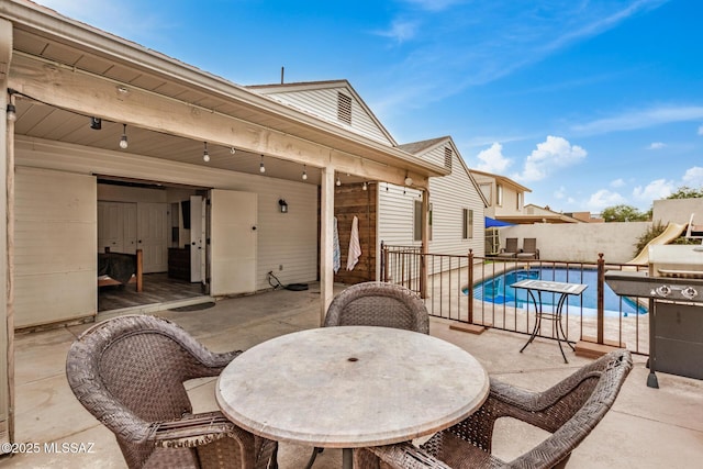4522 W Vander Bie Pl, Tucson, AZ 85741 - fenced backyard with a patio and outdoor dining area