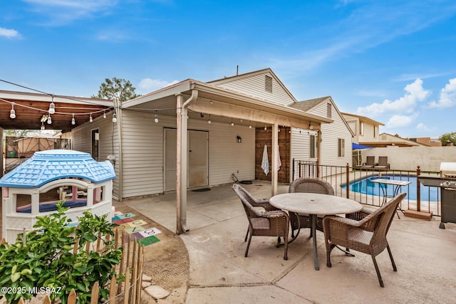 4522 W Vander Bie Pl, Tucson, AZ 85741 - view of patio featuring outdoor dining area