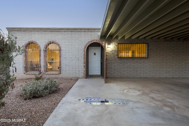4557 E San Francisco Blvd, Tucson, AZ 85712 - entrance to property with brick siding