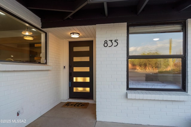 835 E Camino De Fray Marcos, Tucson, AZ 85718 - view of exterior entry with brick siding