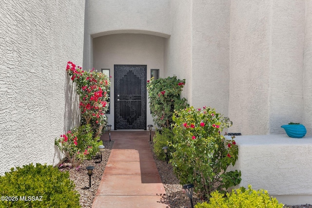 37671 S Hill Side Dr, Tucson, AZ 85739 - doorway to property featuring stucco siding