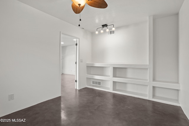 6355 N Camino De Santa Valera, Tucson, AZ 85718 - spare room with concrete flooring and ceiling fan