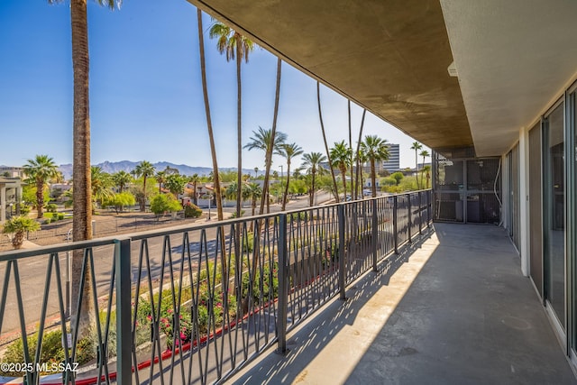 425 W Paseo Redondo Unit 3D, Tucson, AZ 85701 - view of patio / terrace featuring a balcony and a mountain view