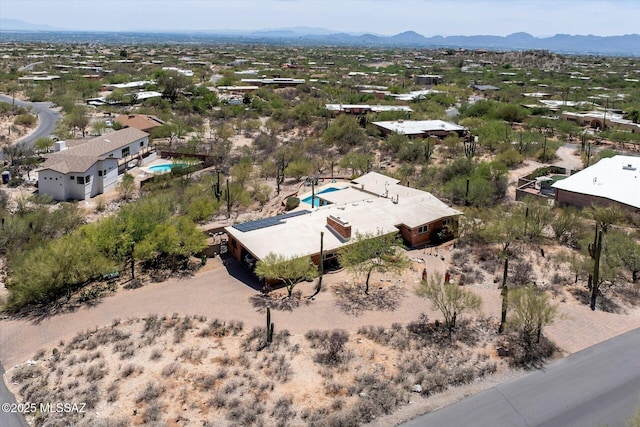 6731 N Pontatoc Rd, Tucson, AZ 85718 - view from above of property with a mountain backdrop