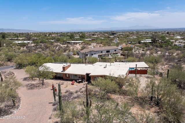 6731 N Pontatoc Rd, Tucson, AZ 85718 - aerial view of property's location featuring a mountainous background