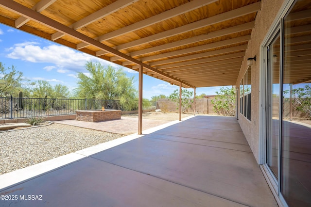 3347 S Desert Scroll Pl, Tucson, AZ 85735 - fenced backyard featuring a patio