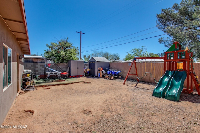 3758 E Ellington Pl, Tucson, AZ 85713 - fenced backyard featuring a playground