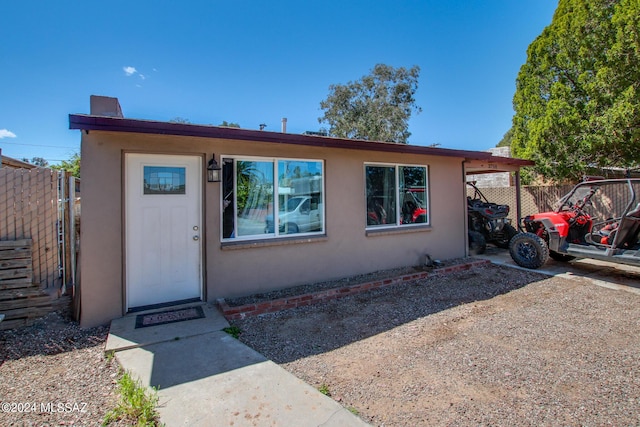 3758 E Ellington Pl, Tucson, AZ 85713 - view of front of house with stucco siding