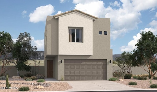 2630 S Brandywine Ln, Tucson, AZ 85730 - view of front of property with stucco siding, an attached garage, and driveway