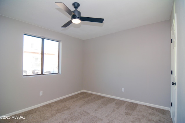 1321 W Saint Clair St, Tucson, AZ 85745 - spare room featuring carpet, a ceiling fan, and baseboards