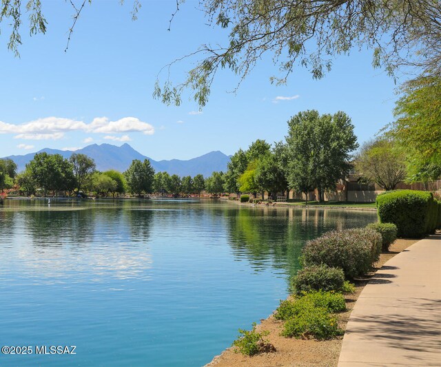 215 E Placita Lago Del Mago, Sahuarita, AZ 85629 - water view featuring a mountain backdrop