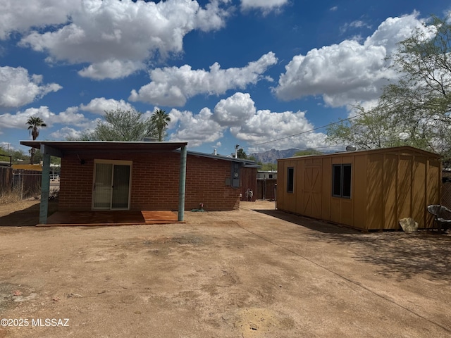 516 E Linden St, Tucson, AZ 85705 - back of house with brick siding