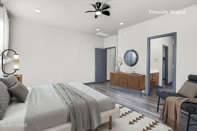 329 W Vuelta Friso, Sahuarita, AZ 85629 - bedroom featuring wood finished floors and recessed lighting