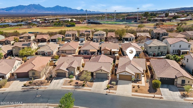 329 W Vuelta Friso, Sahuarita, AZ 85629 - aerial perspective of suburban area featuring mountains