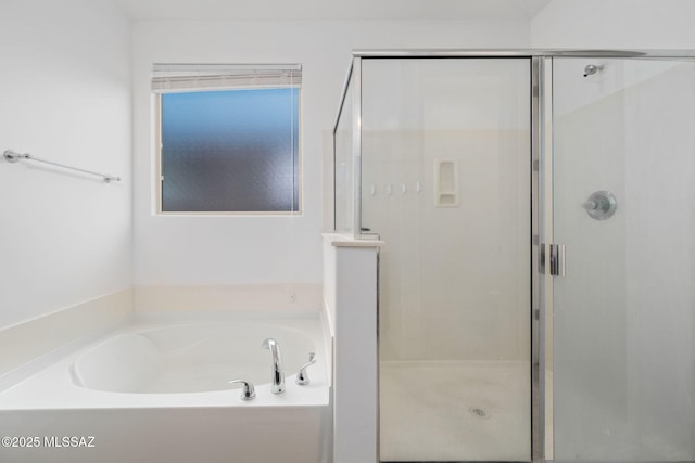 11324 Granite Gulch Way, Tucson, AZ 85747 - bathroom featuring a shower stall and a garden tub