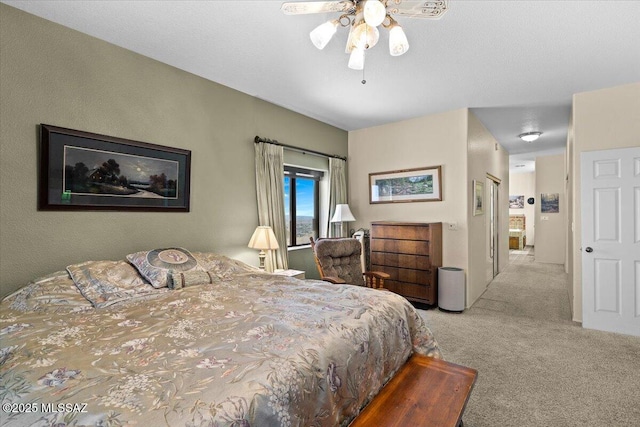 1969 W Three Oclock Hill Rd, Oracle, AZ 85623 - carpeted bedroom featuring a ceiling fan