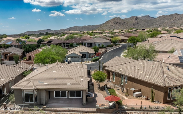 13570 N Nightstar Ct, Marana, AZ 85658 - aerial perspective of suburban area featuring a mountain backdrop