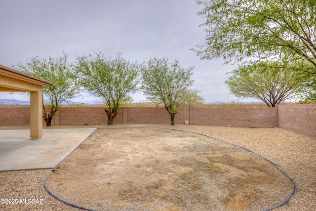 7077 S Cottontail Run Ave, Tucson, AZ 85756 - fenced backyard featuring a patio