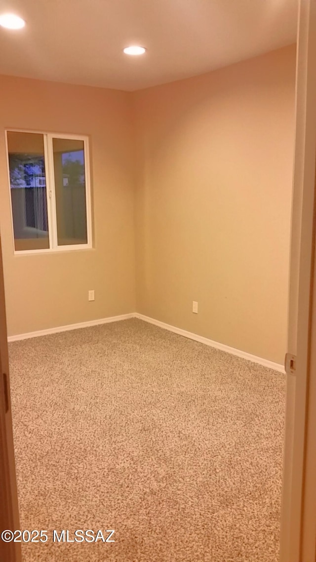 2835 N Euclid Ave, Tucson, AZ 85719 - spare room featuring recessed lighting and carpet floors