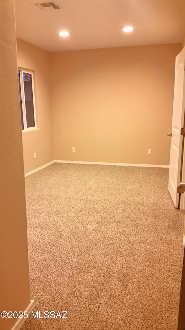 2835 N Euclid Ave, Tucson, AZ 85719 - carpeted empty room featuring recessed lighting and baseboards