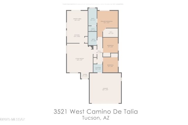 3521 W Camino De Talia, Tucson, AZ 85741 - property floor plan