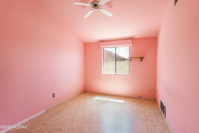 908 E Weymouth St, Tucson, AZ 85719 - unfurnished room featuring a ceiling fan and tile patterned floors