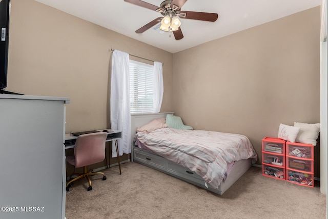 102 E Forrest Feezor St, Vail, AZ 85641 - carpeted bedroom featuring a ceiling fan and an office area