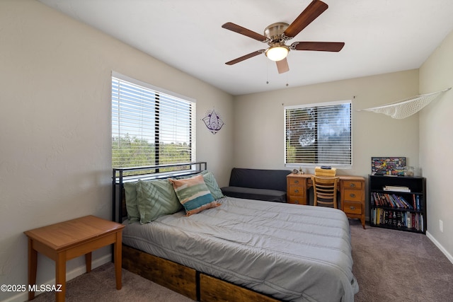 745 N Las Flores Dr, Oracle, AZ 85623 - bedroom with carpet and a ceiling fan