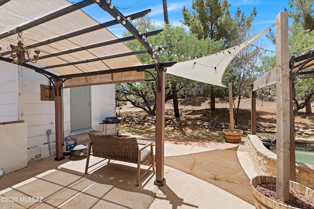 745 N Las Flores Dr, Oracle, AZ 85623 - view of patio with a pergola