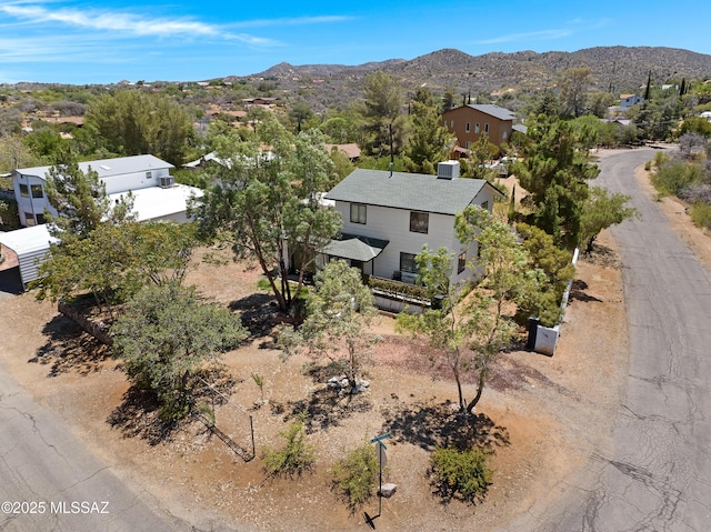 745 N Las Flores Dr, Oracle, AZ 85623 - aerial view of residential area with mountains