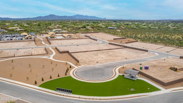 14139 E Canidae Dr E, Vail, AZ 85641 - aerial perspective of suburban area featuring a mountain backdrop