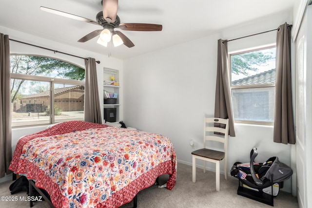 217 E Creosote Draw Rd, Vail, AZ 85641 - carpeted bedroom featuring a ceiling fan