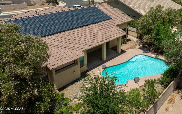 8892 N Silver Moon Way, Tucson, AZ 85743 - view of swimming pool with a patio area