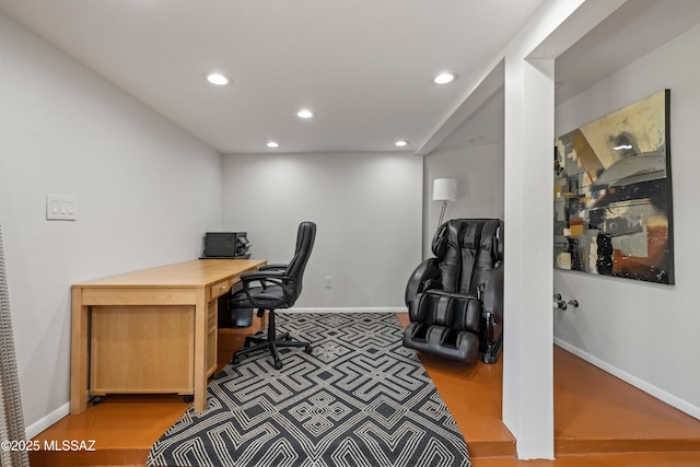 3357 N Christmas Ave, Tucson, AZ 85716 - office area with recessed lighting and baseboards