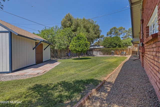 3357 N Christmas Ave, Tucson, AZ 85716 - view of yard with an outdoor structure and a patio area