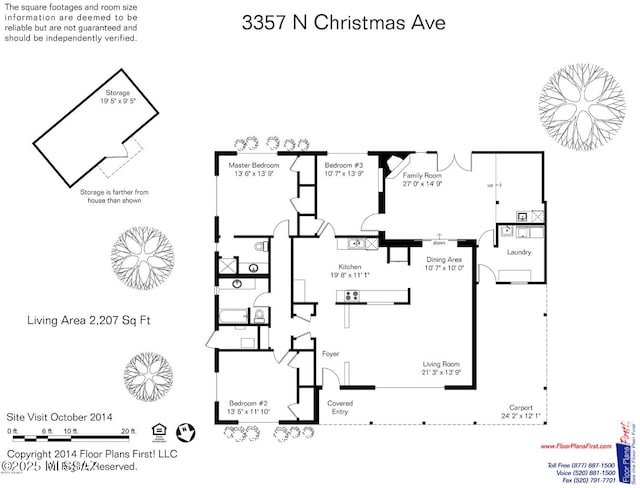 3357 N Christmas Ave, Tucson, AZ 85716 - property floor plan
